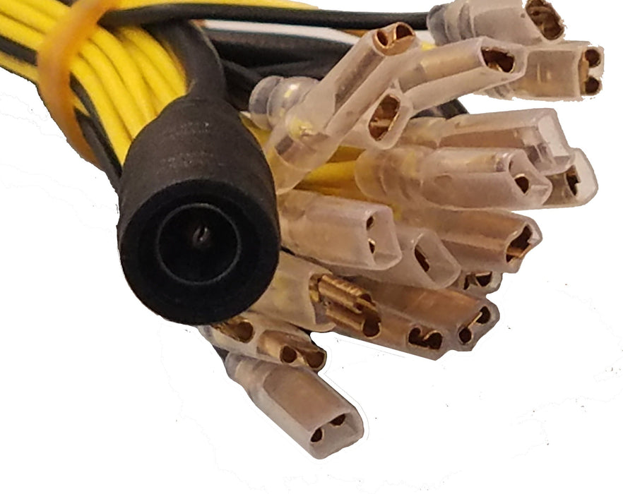 Power Wiring Harness Up To 32 Arcade Led Lighted Buttons w/ 5.5mm x 2.1mm Barrel Connector Cables