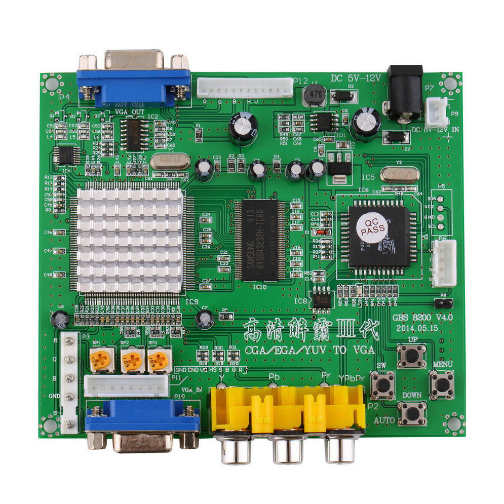 Scheda GBS-8100 Arcade Convertitore Video GBS-8100 - Da VGA A CGA/CVBS Per Arcade, Fai Da Te, HD9800/GBS8200 GBS8200 Converter Board Scheda GBS-8100 Arcade Convertitore Video GBS-8100 - Da VGA A CGA/CVBS Per Arcade, Fai Da Te, HD9800/GBS8200 GBS8200 Converter Board