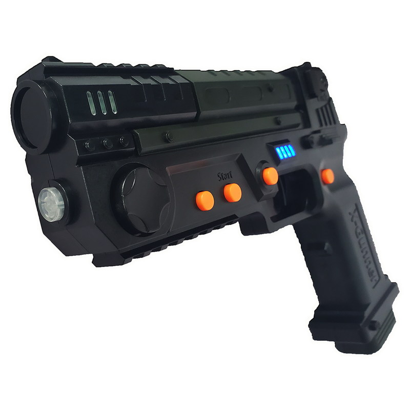 X-GUNNER 2.4G Wireless Gaming Light Gun - Infrared Somatosensory Shooter for PC Arcade & Retro Games, Multi-Player Support (Up to 4+ Players), High Precision 4-Point IR Positioning