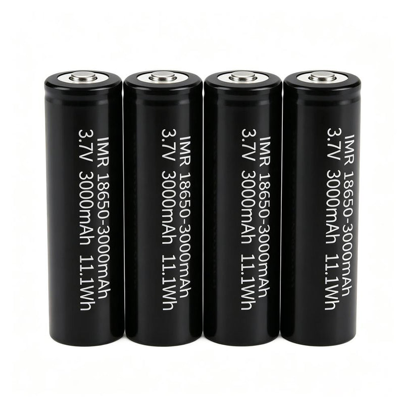 18650 Single 3.7V Rechargeable Button top Batteries 3000mAh