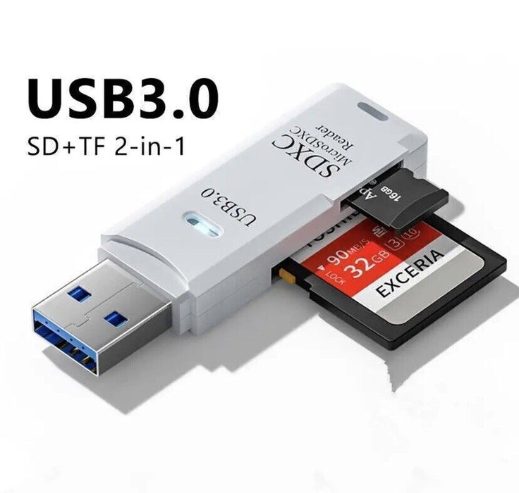 2 in 1 USB 3.0 Card Reader Micro sd card Reader usb adapter High Speed Cardreader TF Memory card For PC Laptop Accessories
