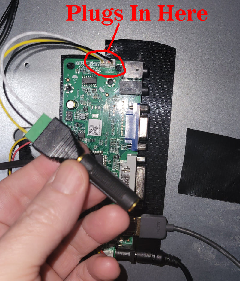 Arcade1Up LCD Driver To 3.5mm Speaker Input Connection For Factory Sound