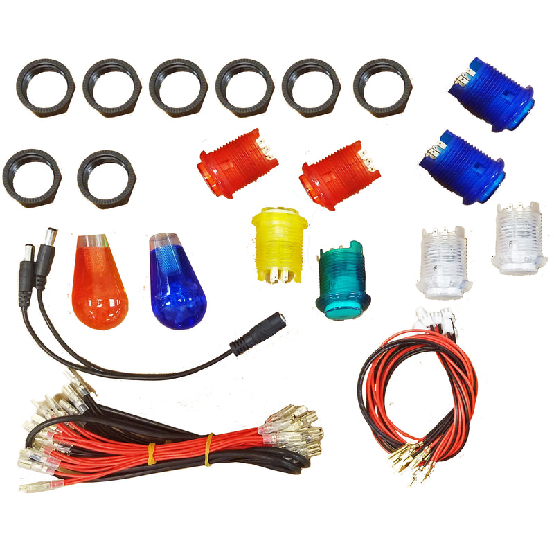 LED Control Deck Upgrade Kit Compatible With Wrestlefest  2 Player Arcade1Up Basic Fun