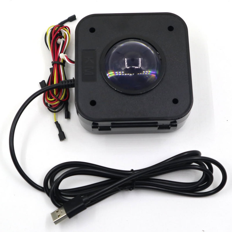 2.25 Inch LED Arcade Game Trackball USB Connection Compatible With PC or Raspberry Pi