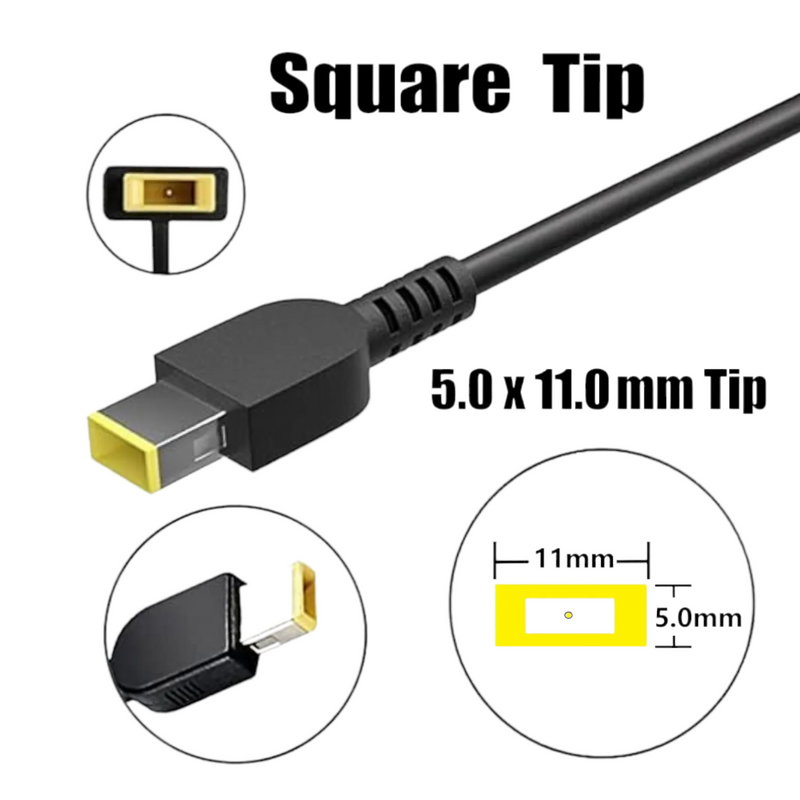 OEM Lenovo 90W 20V 4.5A Square Tip AC Adapter Charger Power Supply