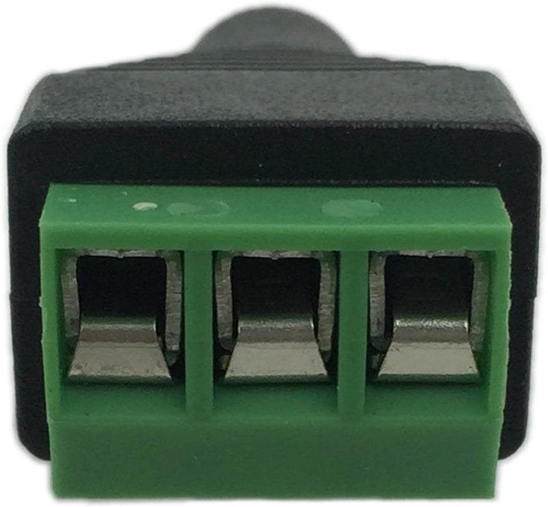 1 Piece - 3.5mm Stereo Audio Video Female to 3 Screw Terminal Female Headphone Balum Converter Adapter