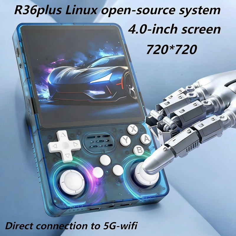 Handheld Game Console Emulator 4.0" Color Screen Linux System 64G TF Card 5600 Games