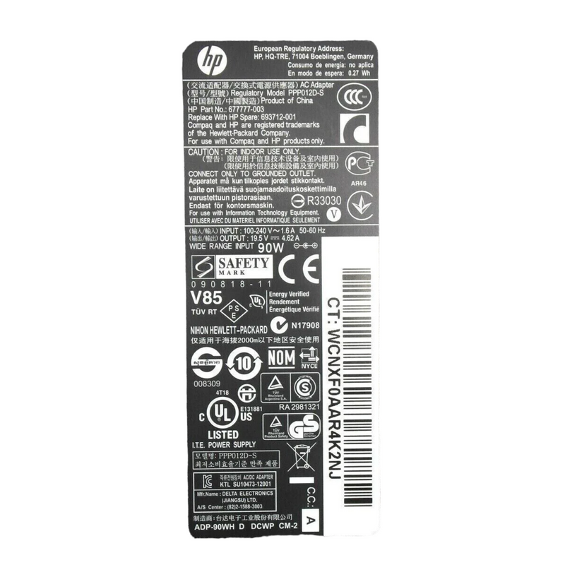 OEM HP EliteDesk 705 G1 G4 G5 90W 7.4x5.0mm Tip AC Adapter Charger Power Supply