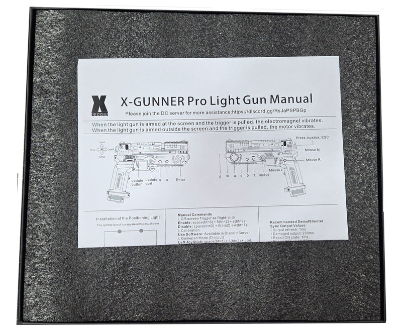 X-GUNNER PRO 2.4G Wireless Gaming Light Gun - Infrared Somatosensory Shooter for PC Arcade & Retro Games, Multi-Player Support (Up to 4+ Players), High Precision 4-Point IR Positioning
