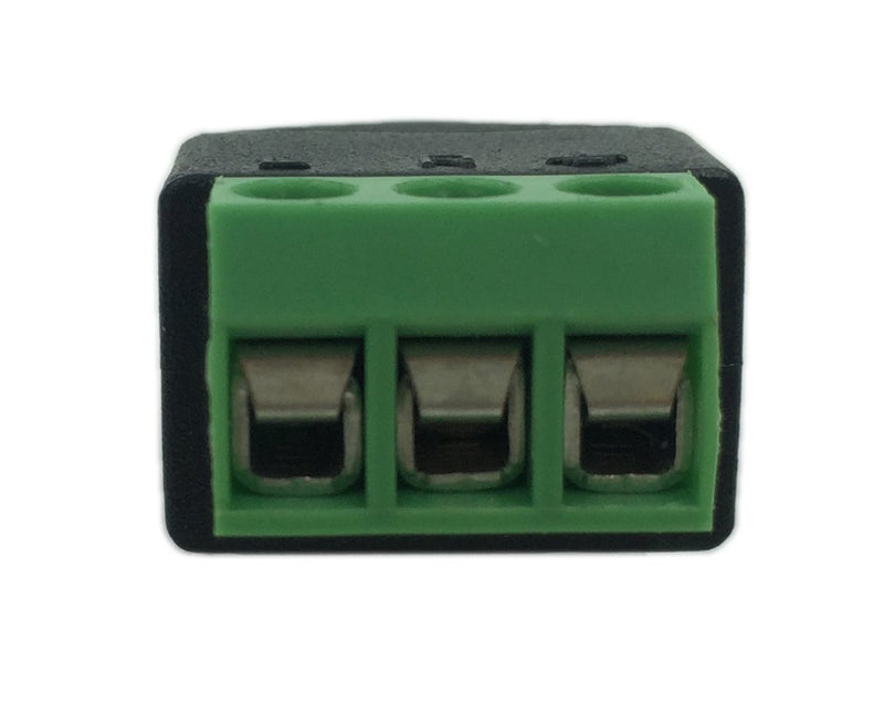 1 Piece - 3.5mm 3 Pole Stereo Audio Video Male to 3 Screw Terminal Female Double Track Headphone Replacement Solderless Balum Converter Adapter