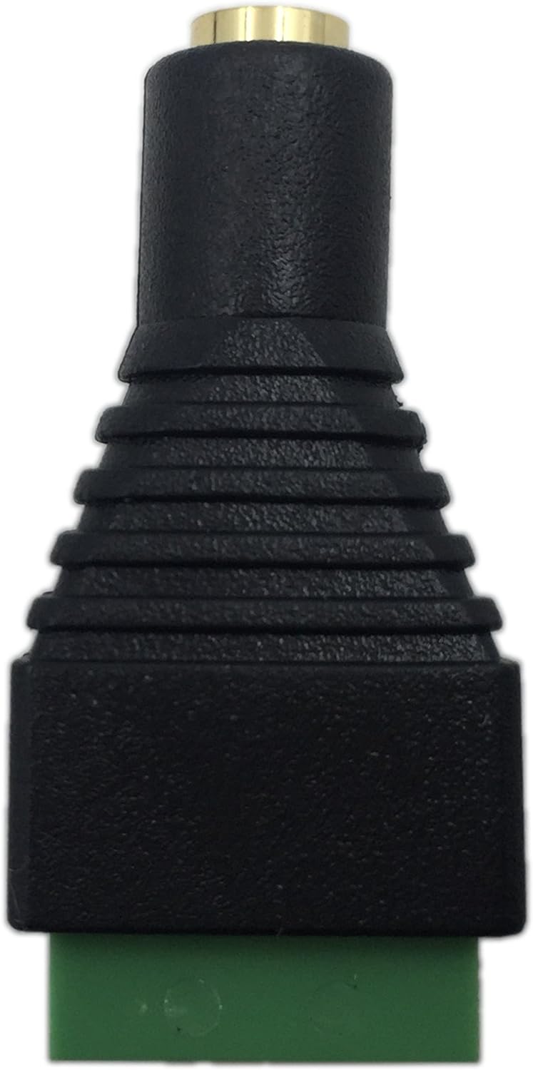 1 Piece - 3.5mm Stereo Audio Video Female to 3 Screw Terminal Female Headphone Balum Converter Adapter