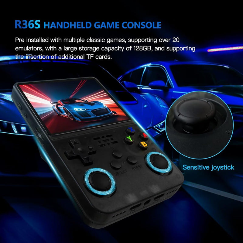 Handheld Game Console Emulator 3.5" Color Screen Linux System 64G TF Card 15000 Classic Games