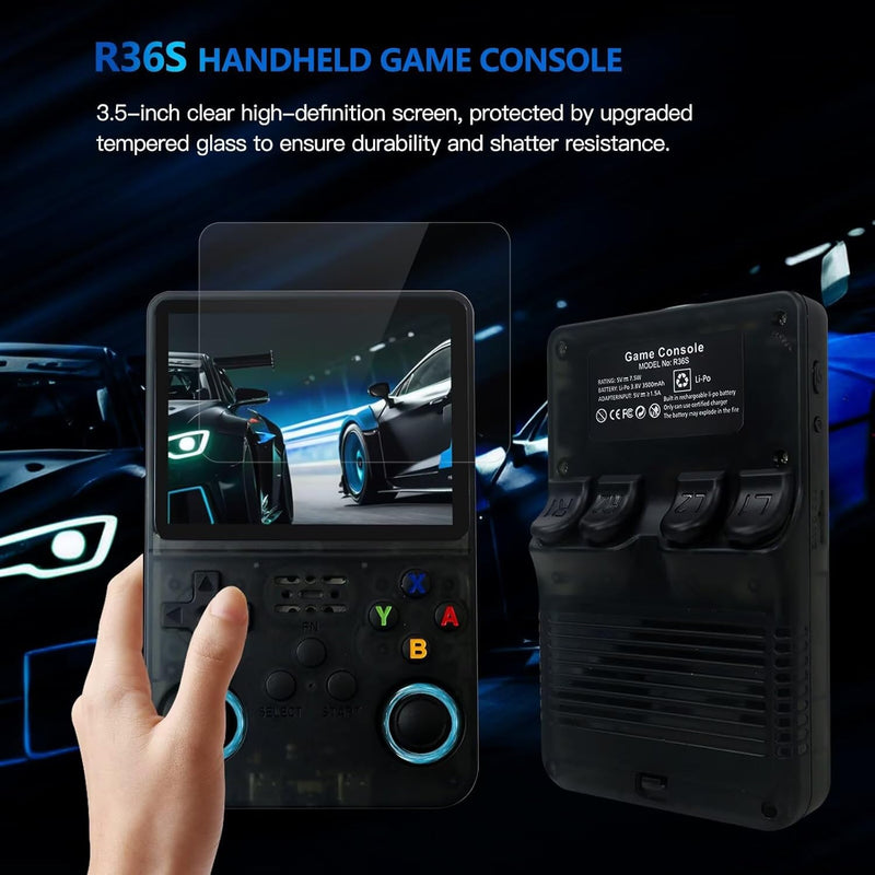 Handheld Game Console Emulator 3.5" Color Screen Linux System 64G TF Card 15000 Classic Games