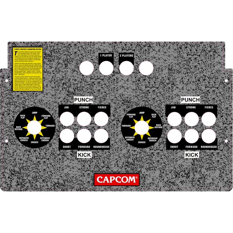 Street Fighter Big Blue Arcade1Up Fully Assembled Drop In Panel For Pandora or PC