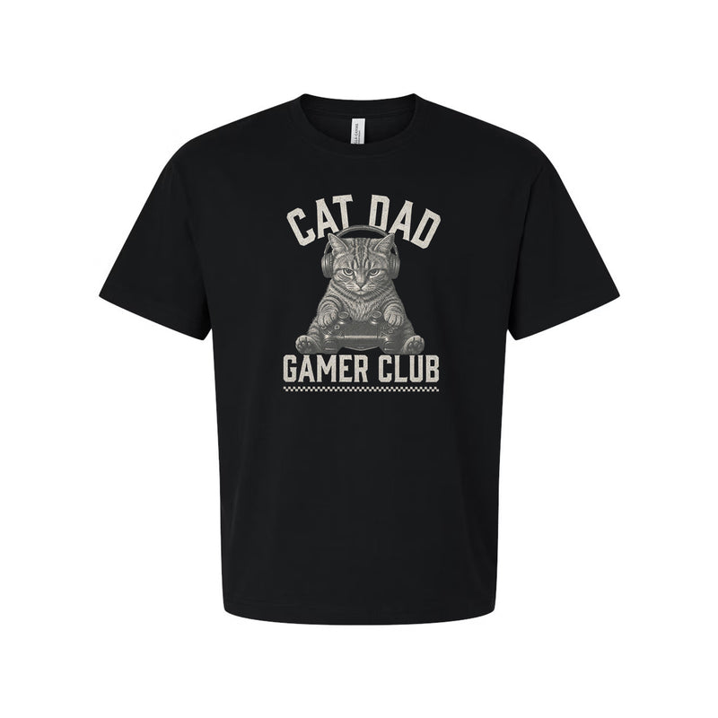 Cat Dad Gamer Club Unisex Graphic T-Shirt