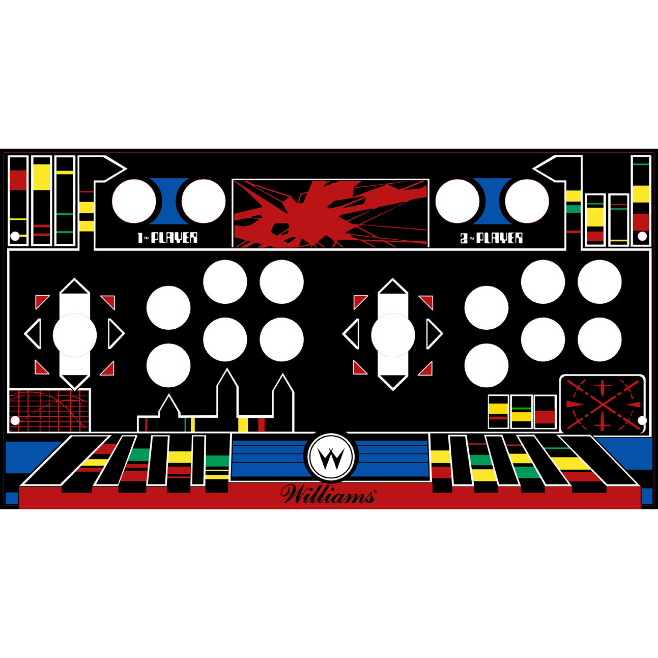 Defender Legacy Arcade1Up Fully Assembled Drop In Panel For Pandora or ...