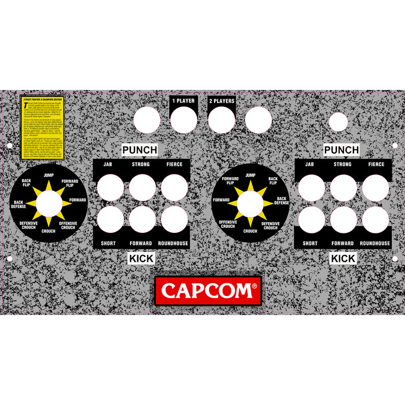 Street Fighter Legacy Yoga Flame Arcade1Up Fully Assembled Drop In Panel For Pandora or PC