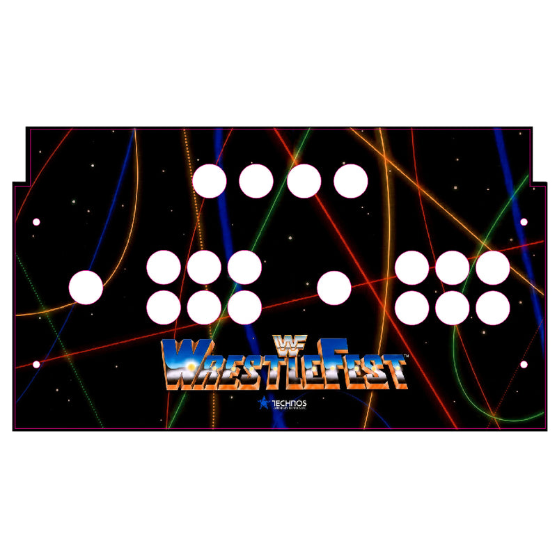 Skinned Wrestlefest Replacement CPO Control Deck for Arcade1Up / Basic Fun 2 Player
