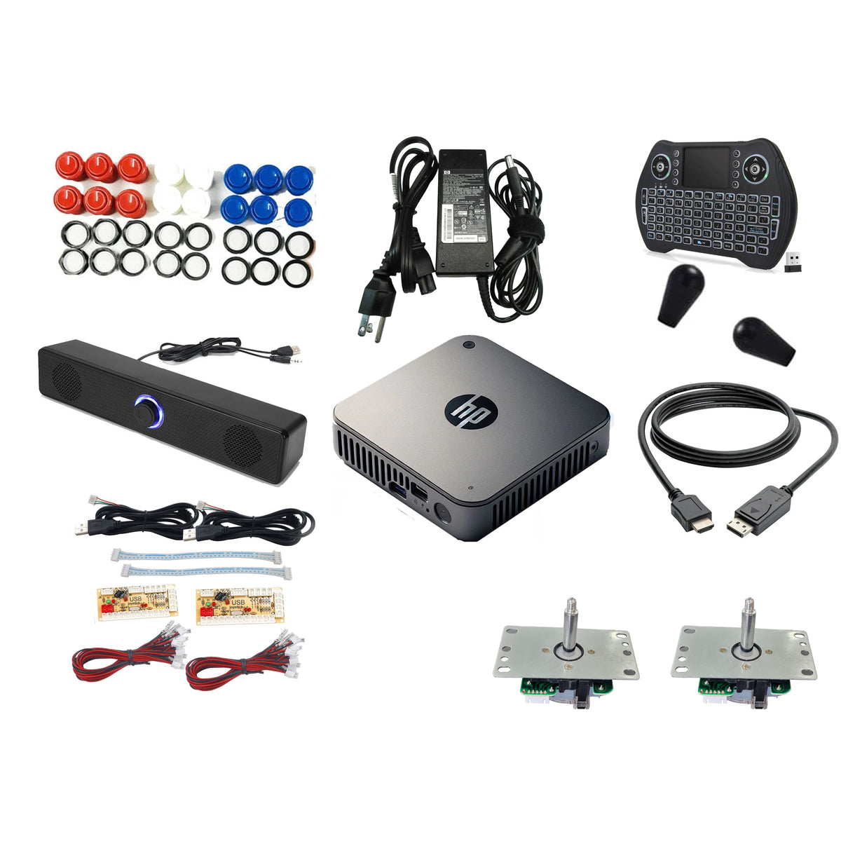 Complete Computer Kits Horizontal Mini PC Batocera Complete Arcade Cabinet Install Kit — DIY ...