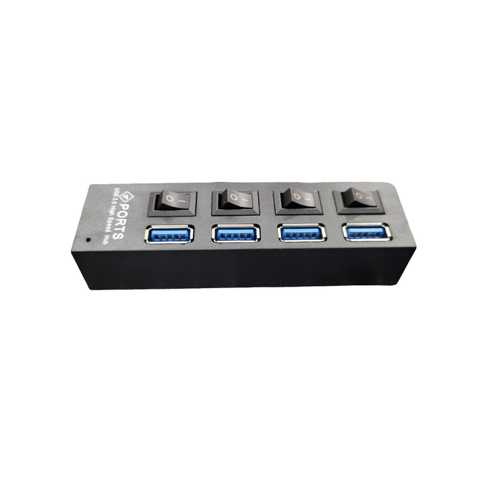 4 Ports USB HUB 2.0 3.0 High Speed USB Splitter Expander Multi-Port Independent Switch