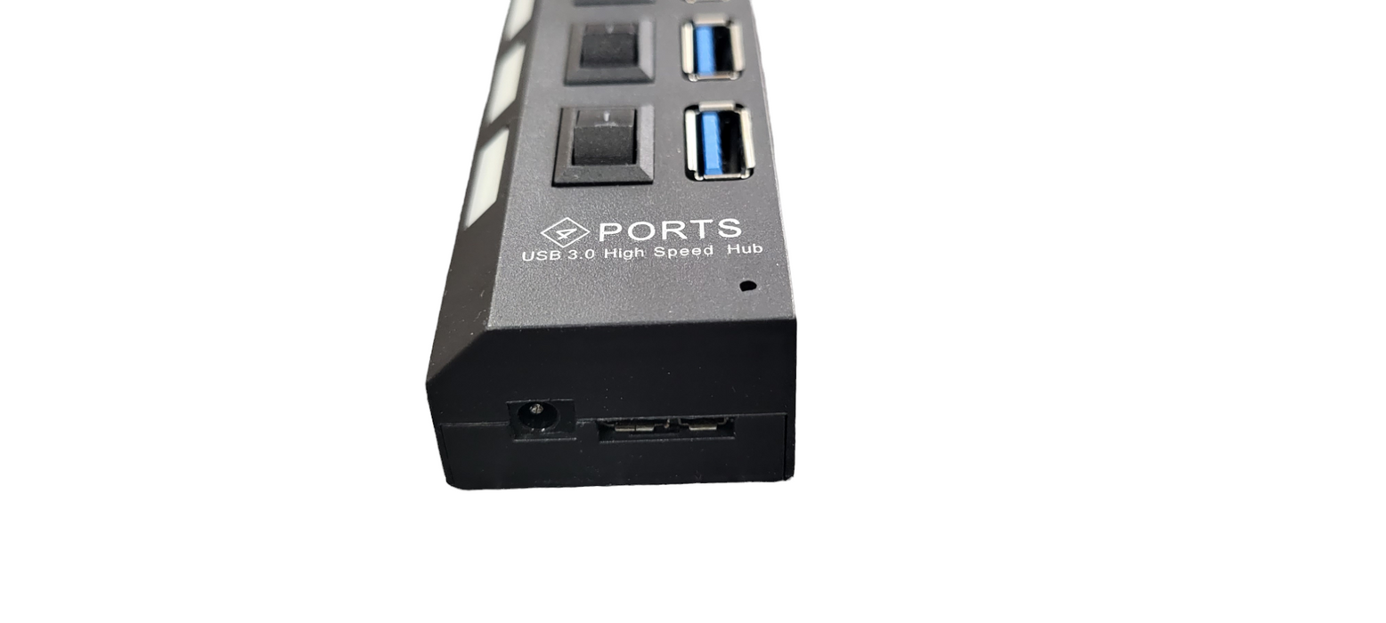 4 Ports USB HUB 2.0 3.0 High Speed USB Splitter Expander Multi-Port Independent Switch
