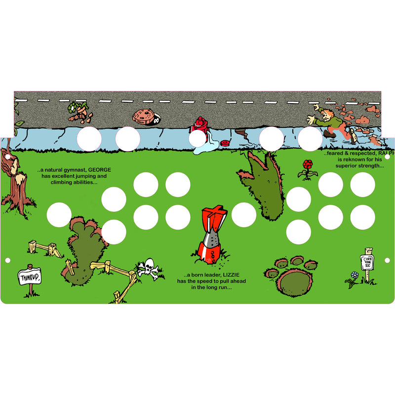 Rampage Arcade1Up Fully Assembled Drop In Panel For Pandora or PC