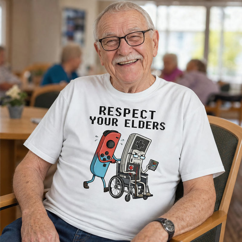 Respect Your Elders Wheelchair Unisex Graphic T-Shirt