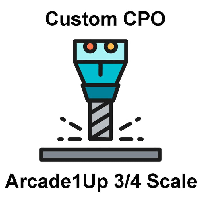 Custom Bare Trackball Panel For Arcade1Up 3/4 Scale Arcade1Up