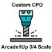 Custom Bare Trackball Panel For Arcade1Up 3/4 Scale Arcade1Up