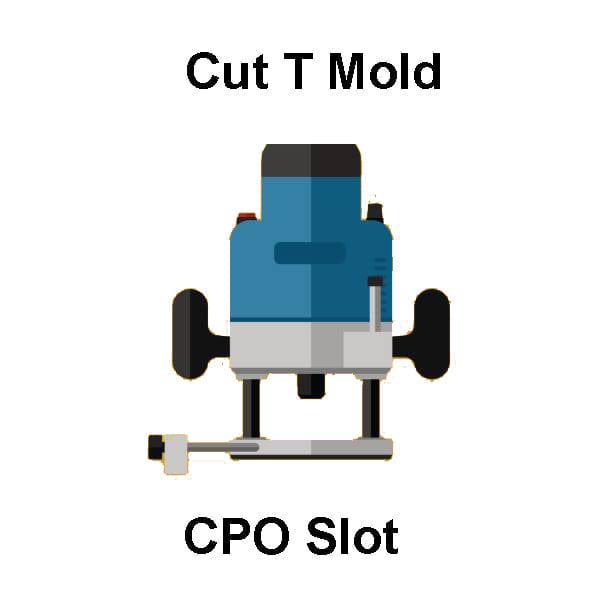 Cut T Molding Slot For CPO Arcade1Up