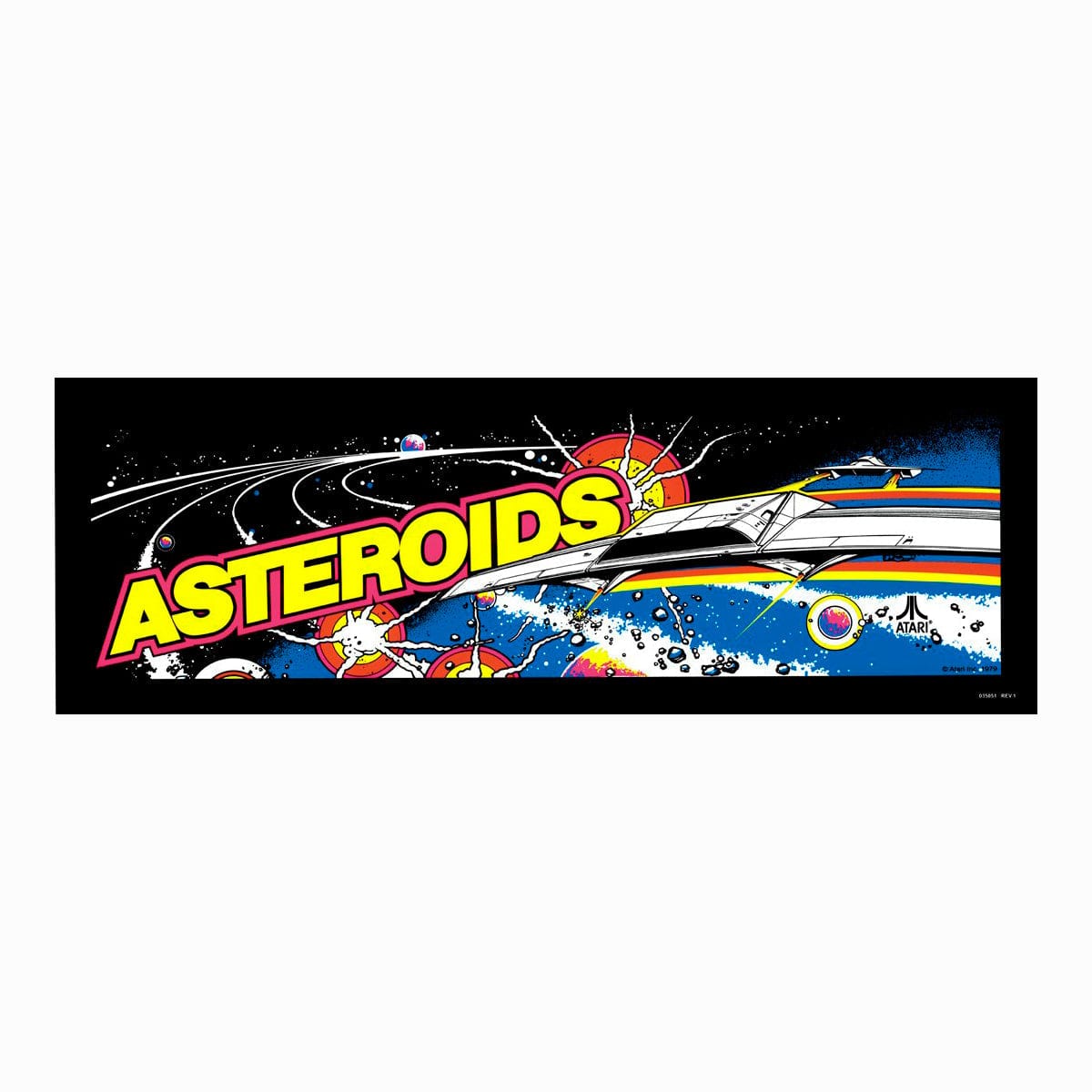 Drop In Asteroids LED Marquee Plug and Play Kit for Arcade1Up