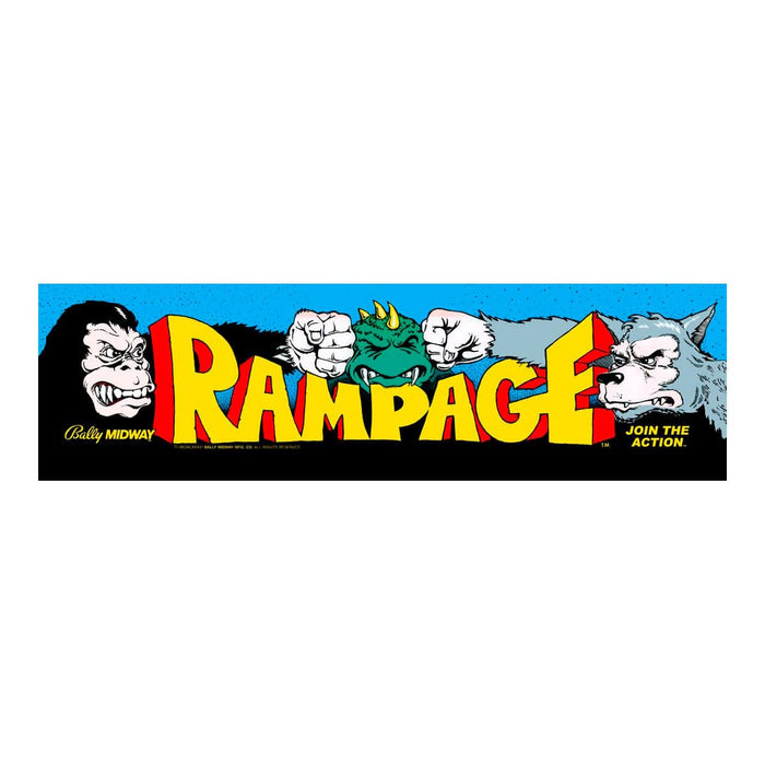Drop In Rampage LED Marquee Plug and Play Kit for Arcade1Up Version 2 Arcade1Up
