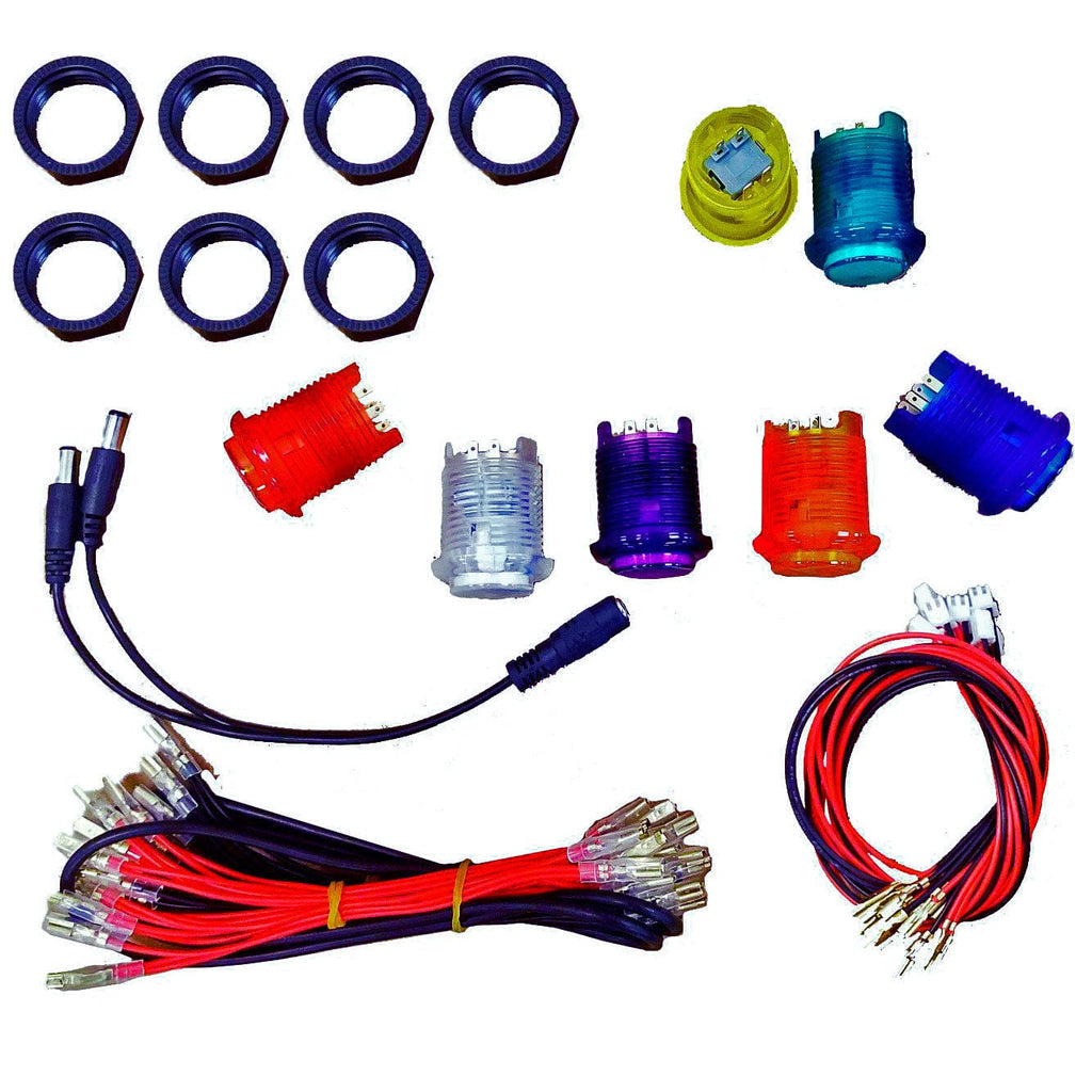 Led Buttons Kit Arcade Parts LED Button Kits — DIY Retro Arcade
