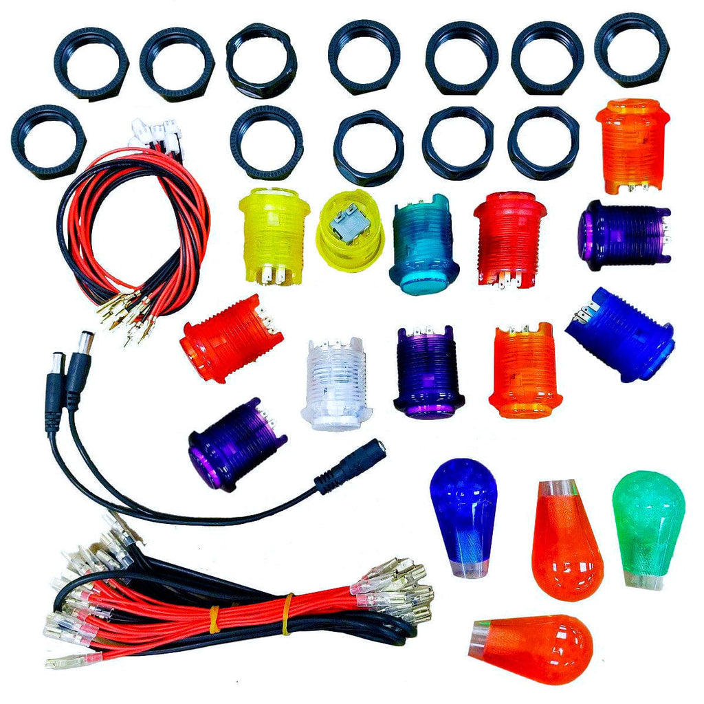 Led Buttons Kit Arcade Parts LED Button Kits — DIY Retro Arcade