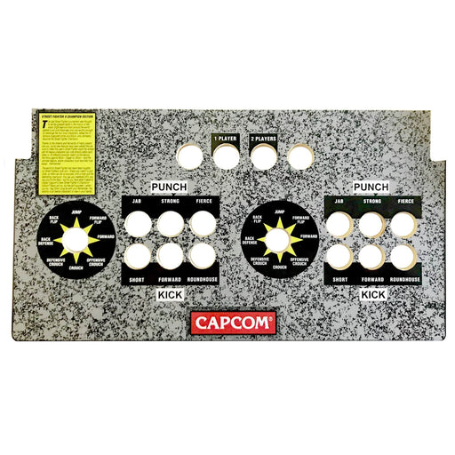 Skinned American Style Street Fighter Replacement CPO Control Deck for Arcade1Up Arcade1Up