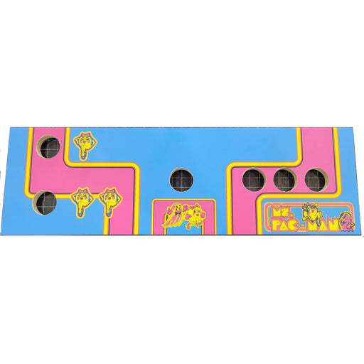 Skinned Blue Ms. Pacman 60 in 1 Replacement CPO Control Deck for Arcade1Up PartyCade Arcade1Up