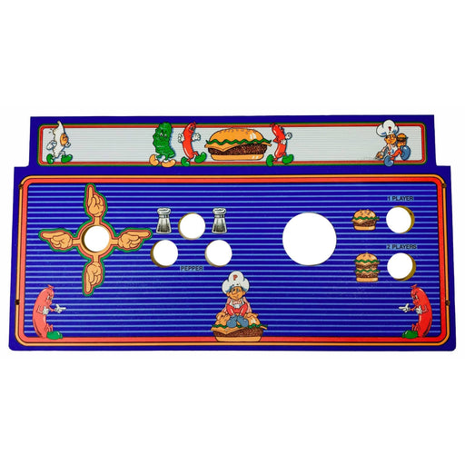 Skinned Burger Time Replacement Control Deck for Arcade1Up Arcade1Up