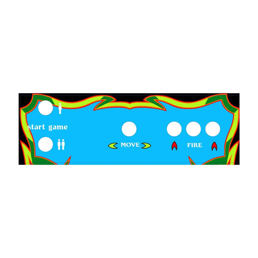 Skinned Galaga 60 in 1 Replacement CPO Control Deck for Arcade1Up PartyCade Arcade1Up