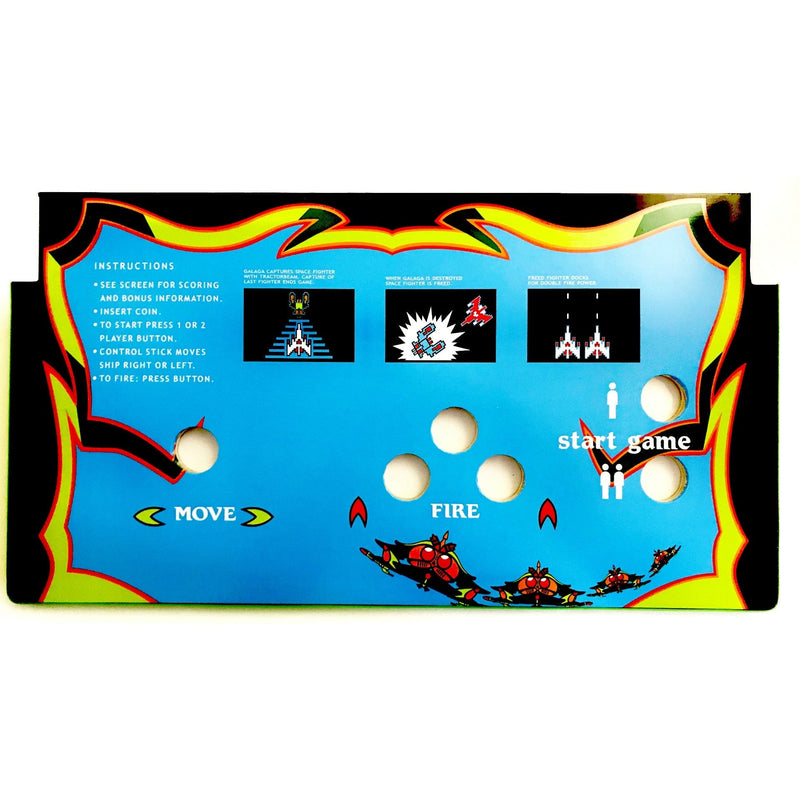 Skinned Galaga Replacement 60 In 1 Control Deck for Arcade1Up Without Trackball Arcade1Up