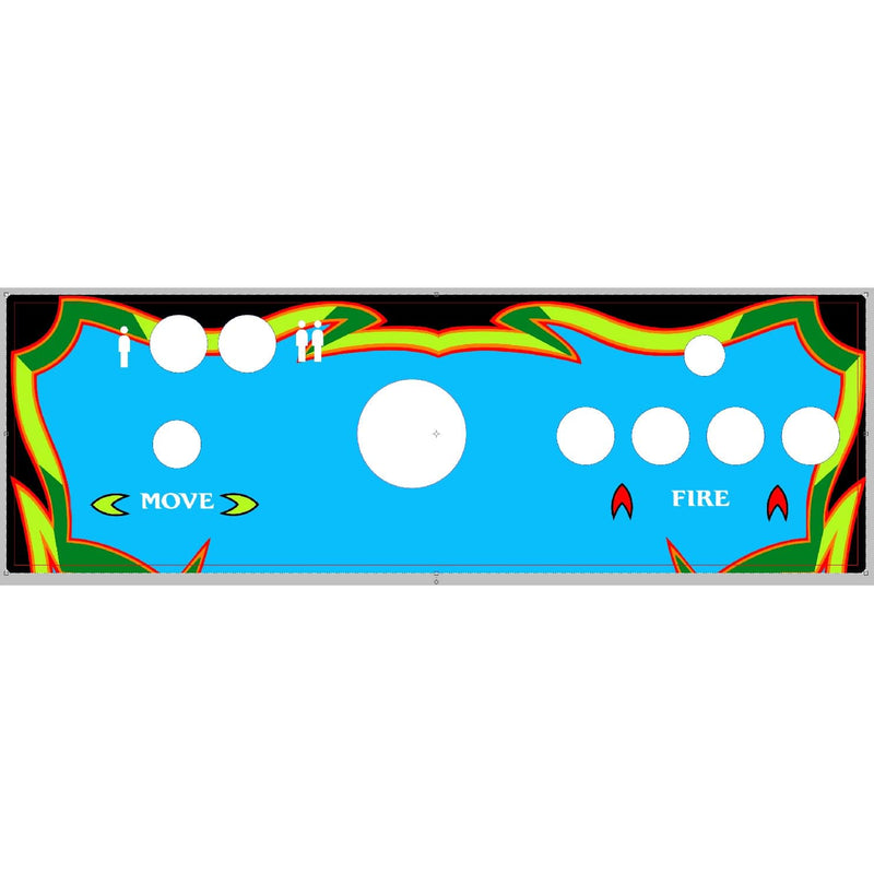 Skinned Galaga Trackball Pandora Replacement CPO Control Deck for Arcade1Up PartyCade Arcade1Up