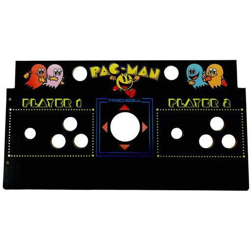 Skinned Pac Man 2 Player With Trackball Replacement Control Deck for Arcade1Up Arcade1Up