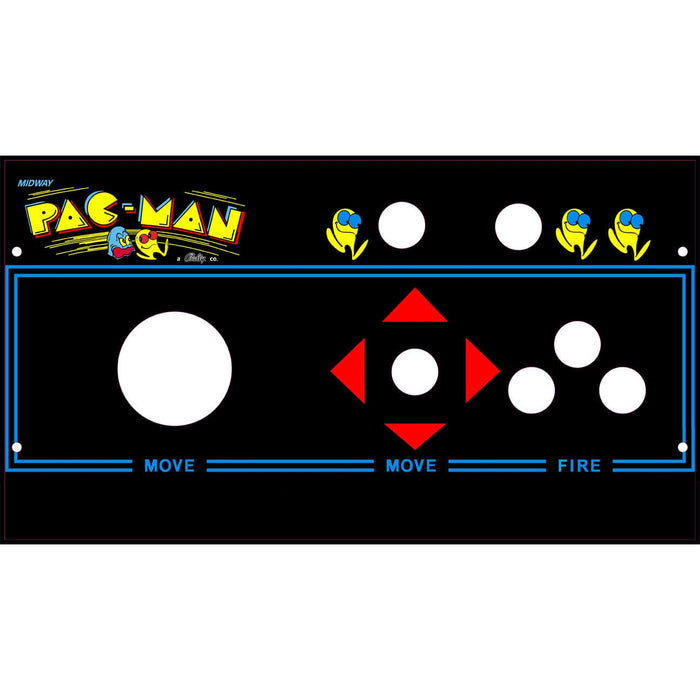 Pacman Machine Controls Sticker Skinned PacMan 3 Inch Trackball Control Panel For Arcade1Up Legacy ...