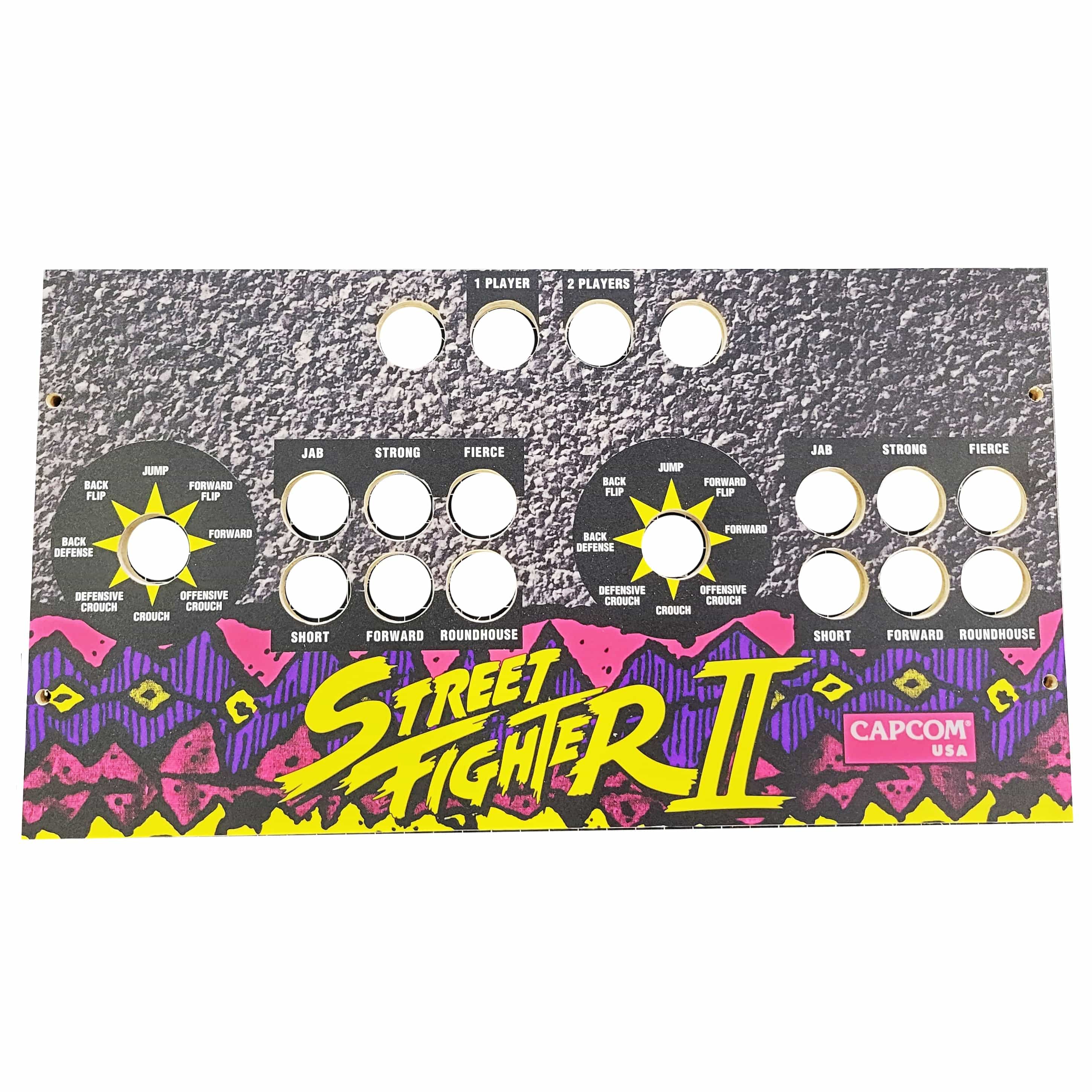 Skinned American Style Street Fighter 2 Extra Buttons Replacement