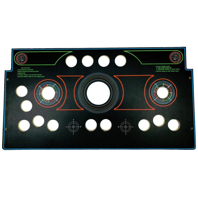Skinned Tron Cut For GRS Trackball / Spinner / Flight Stick Replacement Control Deck for Arcade1Up Arcade1Up