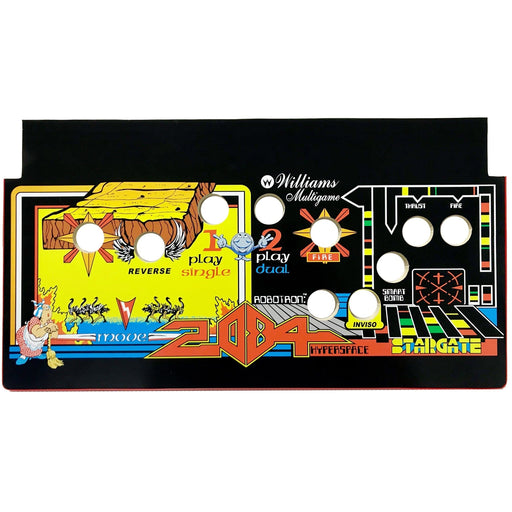 Skinned Willams Multigame 19 in 1 Replacement CPO Control Deck for Arcade1Up Arcade1Up