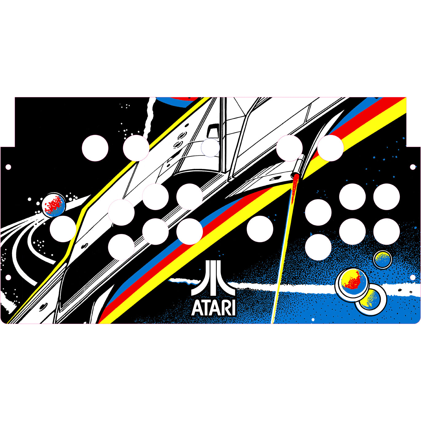 Asteroids Arcade1Up Fully Assembled Drop In Panel For Pandora or