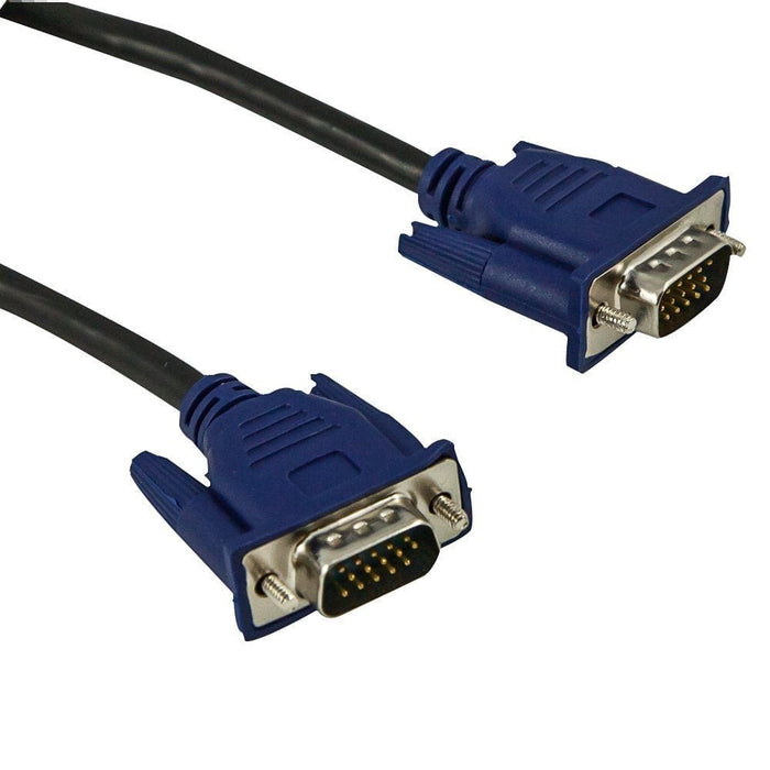 17 Inch VGA-VGA Standard 15-Pin VGA Male to VGA Male Cables