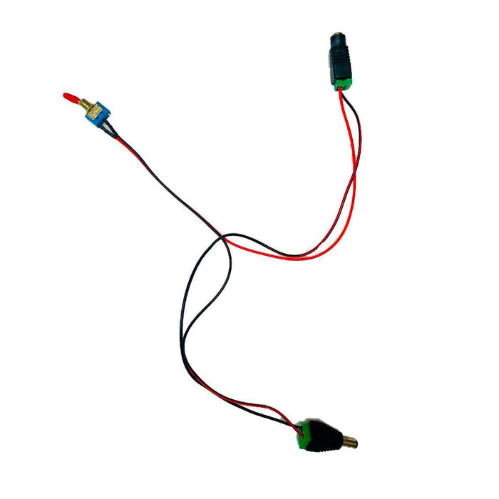 Inline Power Switch For LED Lights with 5.5mm x 2.1mm Quick Connect Barrel Connetions Cables