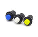 12mm 0.110 Terminal Push Button 6 Colors Latching Control Panel