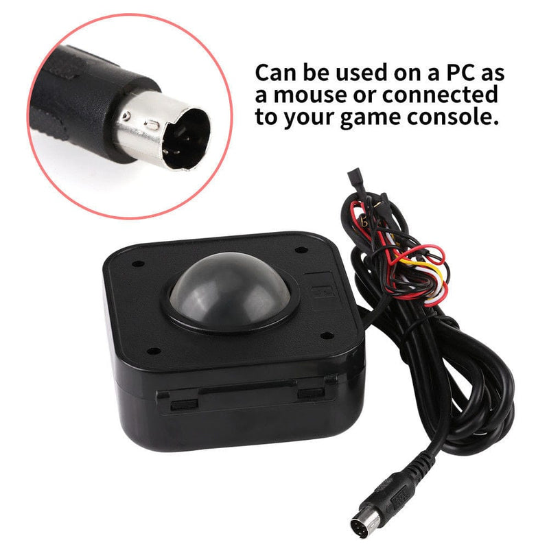 2.25 Inch LED Arcade Game Trackball PS/2 Connection Compatible With PC or Raspberry Pi Control Panel